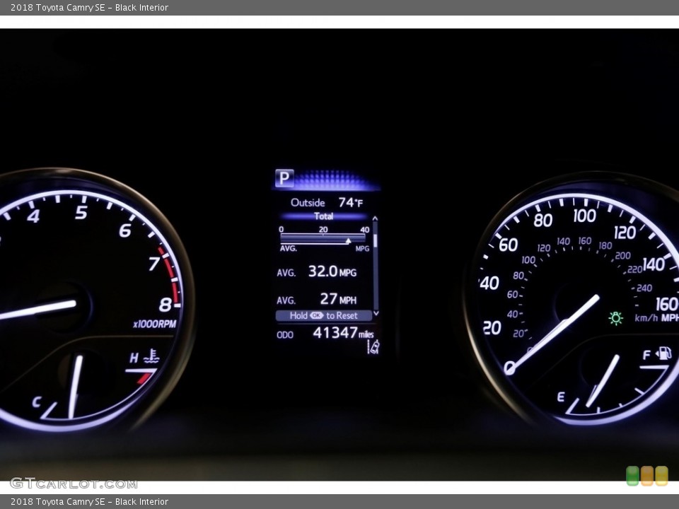 Black Interior Gauges for the 2018 Toyota Camry SE #135267454