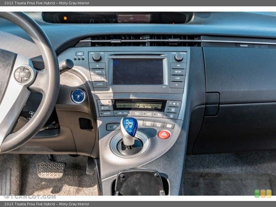 Misty Gray Interior Controls for the 2013 Toyota Prius Five Hybrid #135268926