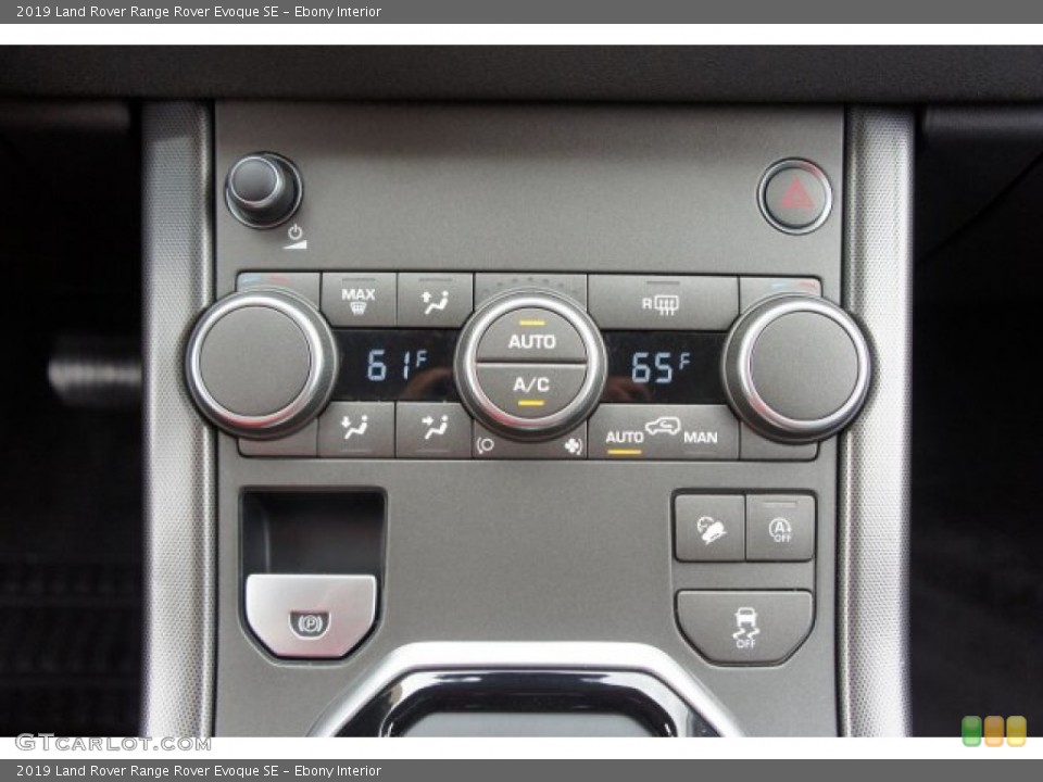 Ebony Interior Controls for the 2019 Land Rover Range Rover Evoque SE #135278040