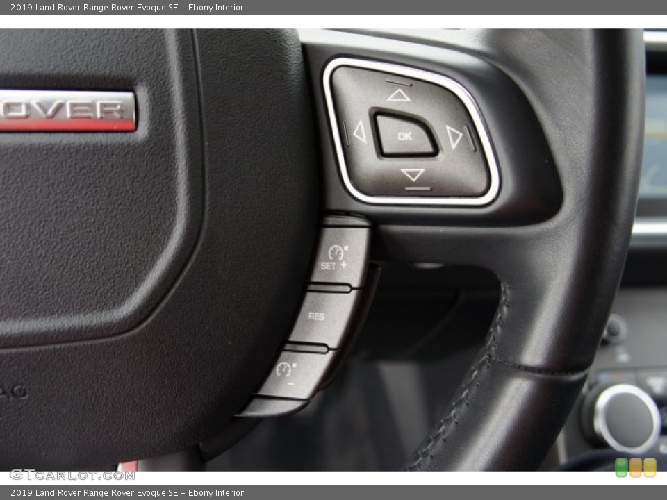 Ebony Interior Steering Wheel for the 2019 Land Rover Range Rover Evoque SE #135278139
