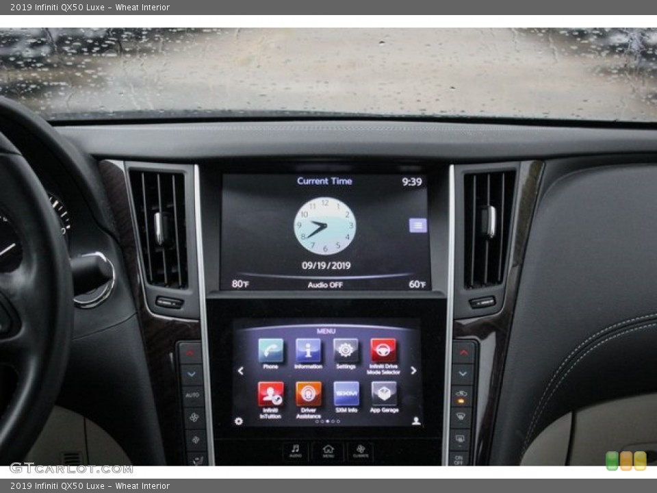 Wheat Interior Controls for the 2019 Infiniti QX50 Luxe #135279639