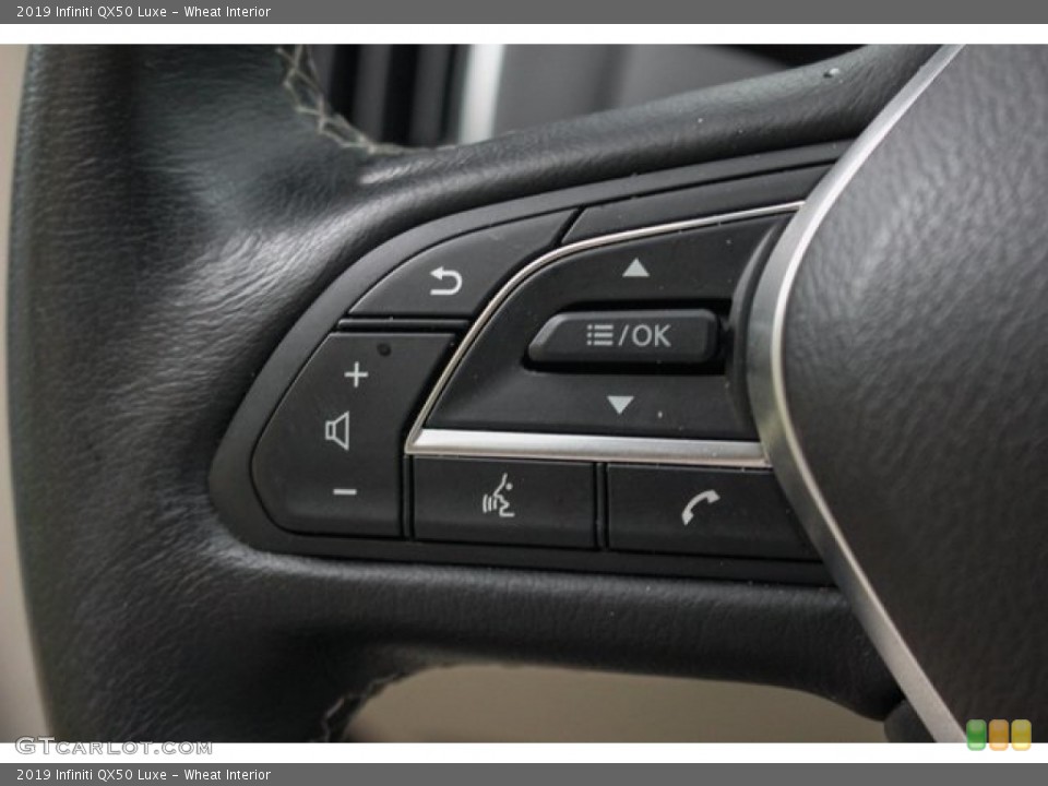 Wheat Interior Steering Wheel for the 2019 Infiniti QX50 Luxe #135279705