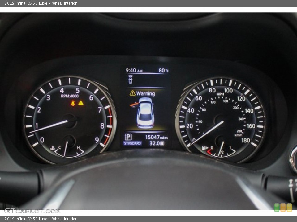 Wheat Interior Gauges for the 2019 Infiniti QX50 Luxe #135279759