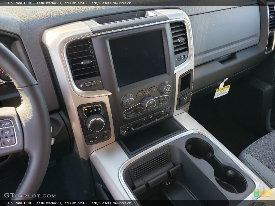 Black/Diesel Gray Interior Controls for the 2019 Ram 1500 Classic Warlock Quad Cab 4x4 #135291440