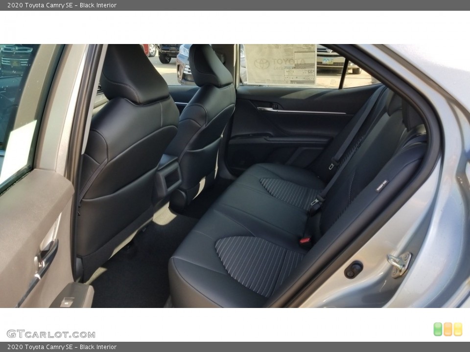 Black Interior Rear Seat for the 2020 Toyota Camry SE #135291704