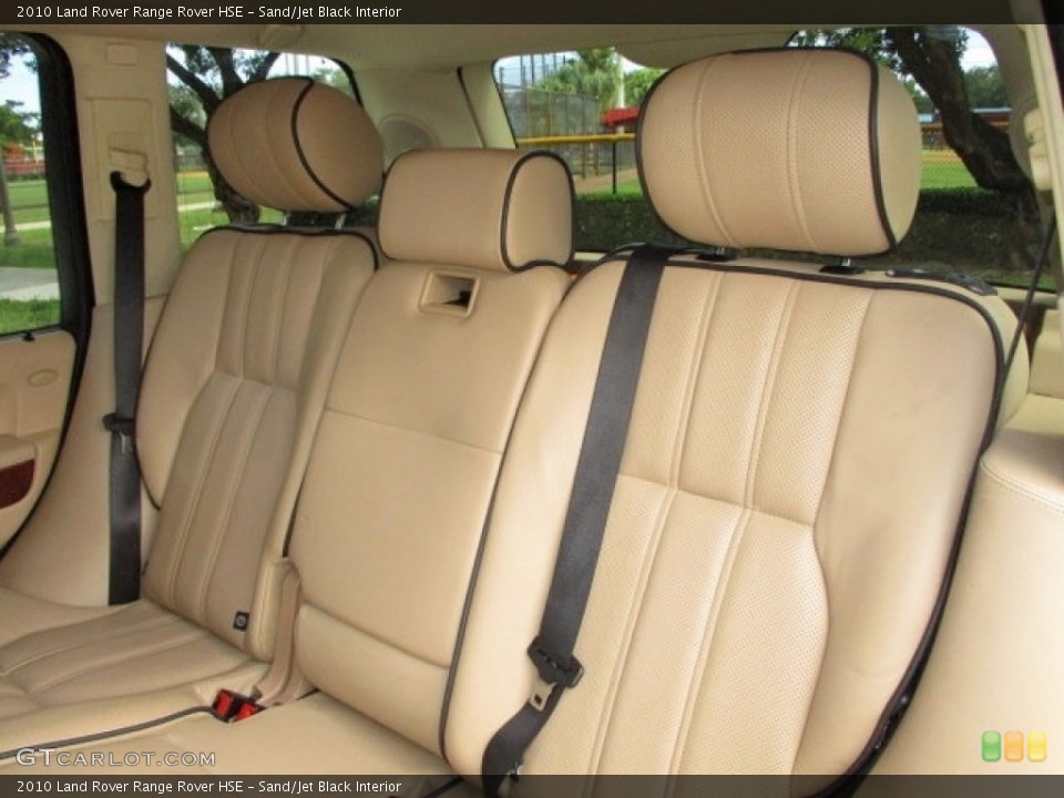 Sand/Jet Black Interior Rear Seat for the 2010 Land Rover Range Rover HSE #135300650