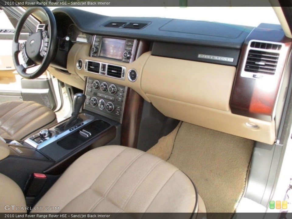 Sand/Jet Black Interior Dashboard for the 2010 Land Rover Range Rover HSE #135300689