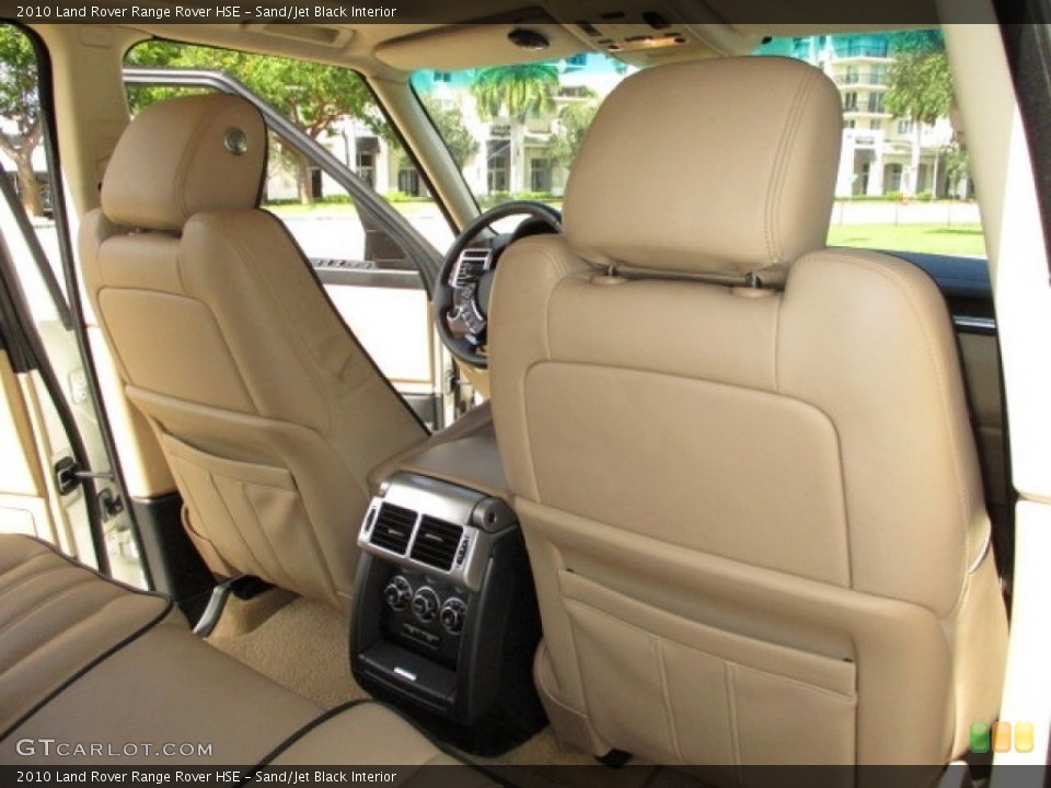 Sand/Jet Black Interior Rear Seat for the 2010 Land Rover Range Rover HSE #135300743