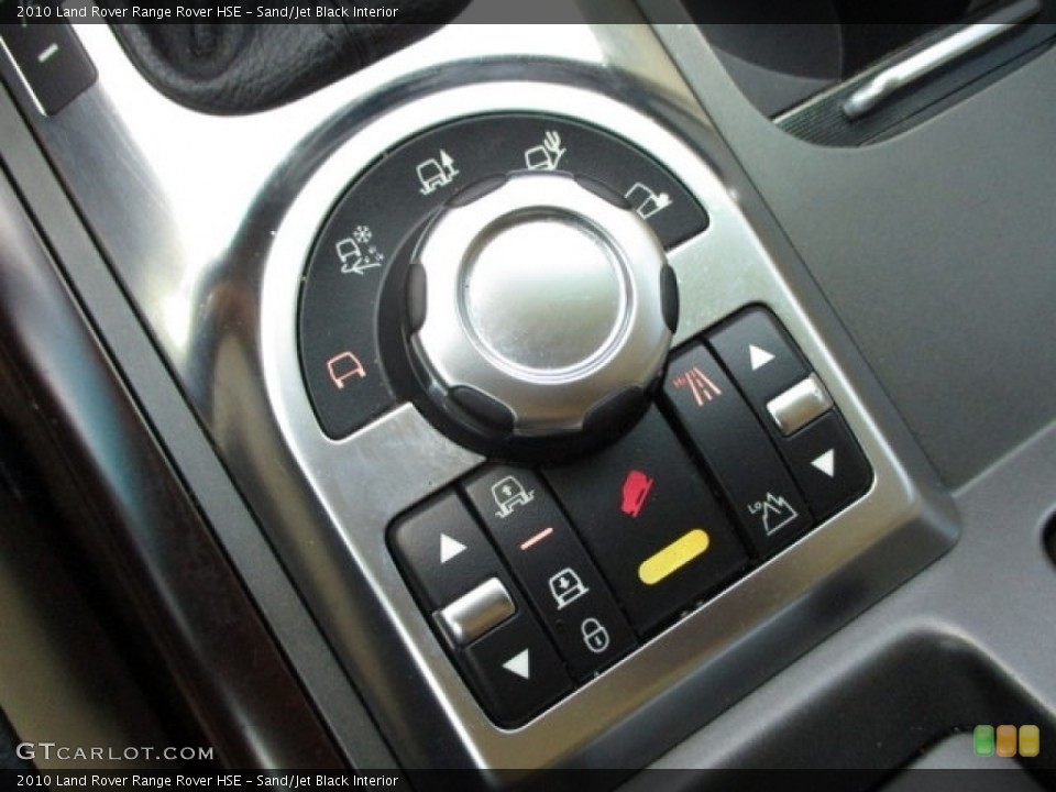 Sand/Jet Black Interior Controls for the 2010 Land Rover Range Rover HSE #135300854