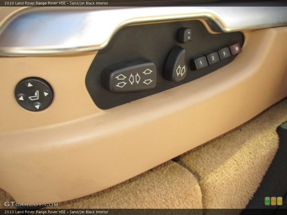Sand/Jet Black Interior Controls for the 2010 Land Rover Range Rover HSE #135301520