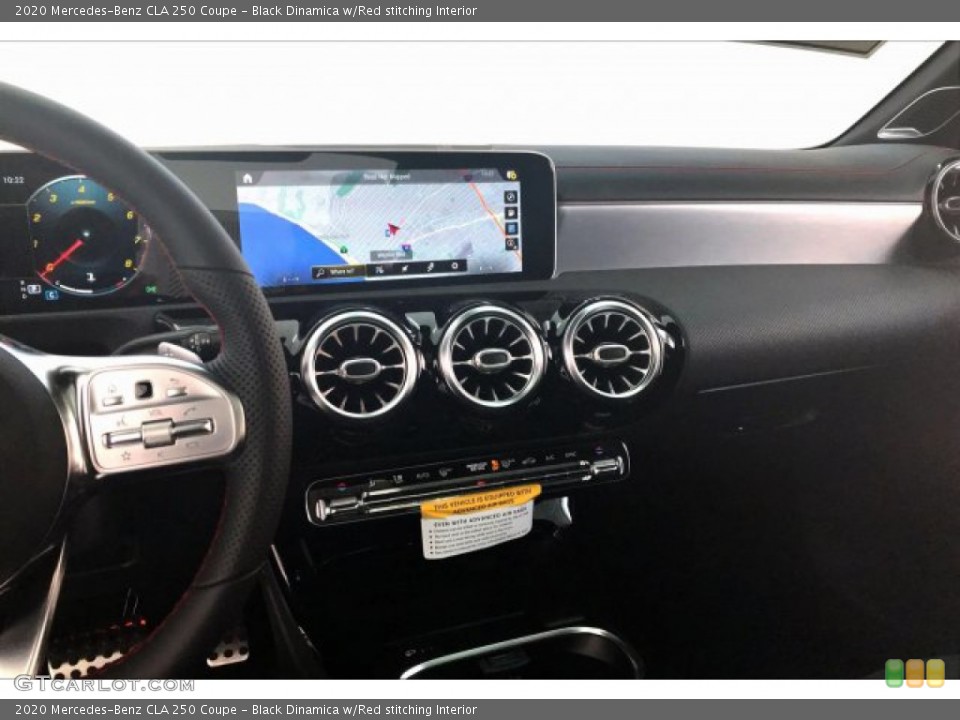 Black Dinamica w/Red stitching Interior Navigation for the 2020 Mercedes-Benz CLA 250 Coupe #135301580