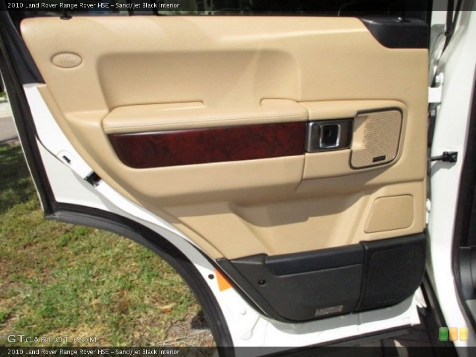 Sand/Jet Black Interior Door Panel for the 2010 Land Rover Range Rover HSE #135301706