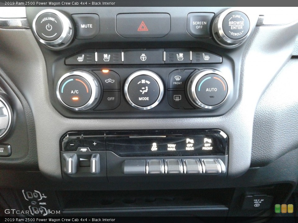 Black Interior Controls for the 2019 Ram 2500 Power Wagon Crew Cab 4x4 #135302813