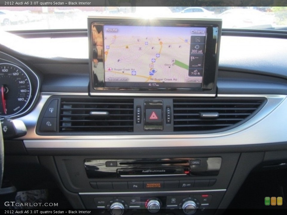 Black Interior Controls for the 2012 Audi A6 3.0T quattro Sedan #135303038
