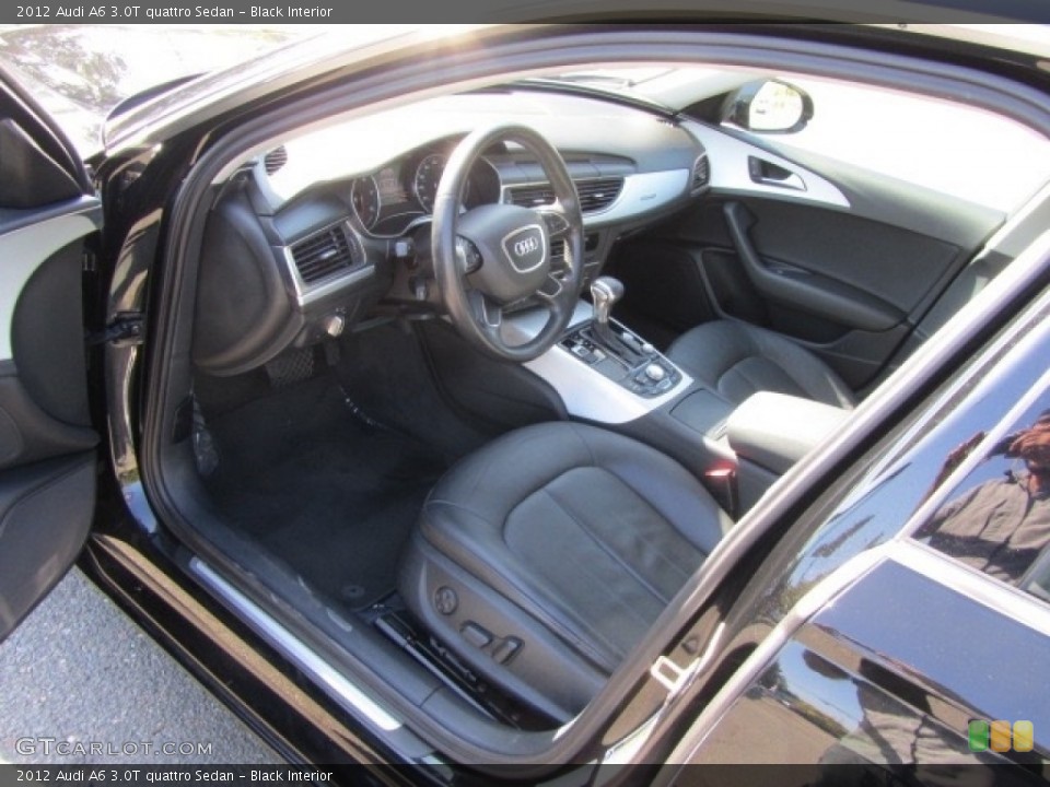 Black Interior Front Seat for the 2012 Audi A6 3.0T quattro Sedan #135303053