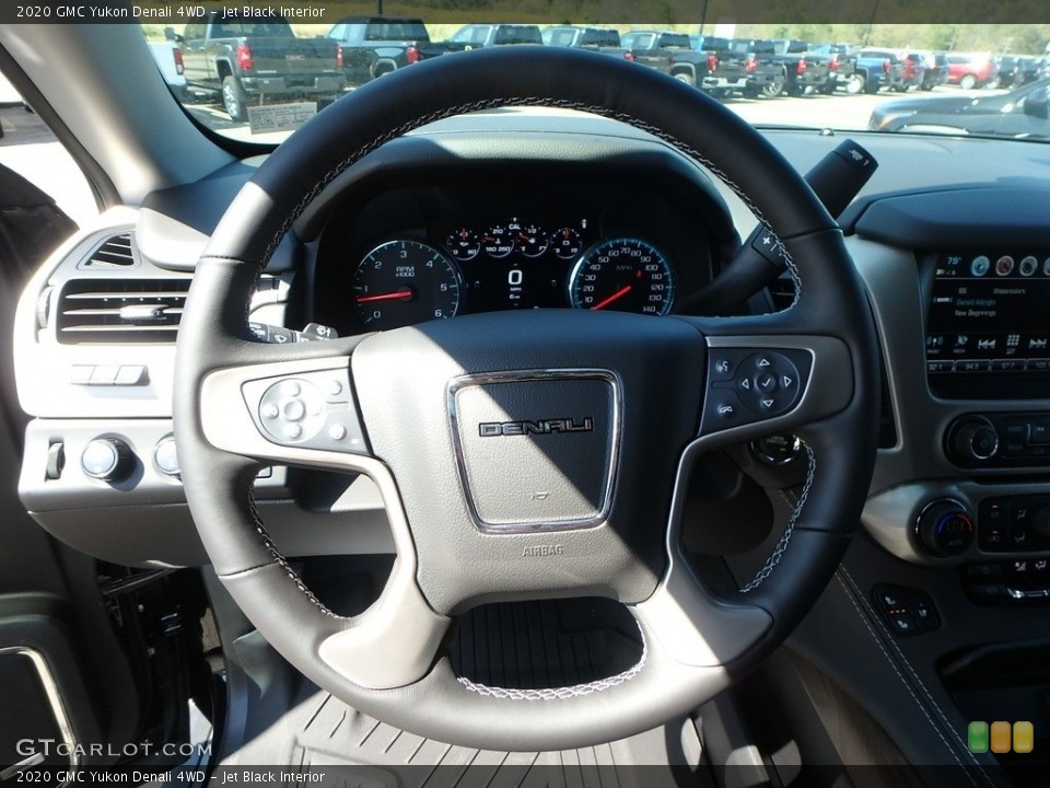 Jet Black Interior Steering Wheel for the 2020 GMC Yukon Denali 4WD #135305579