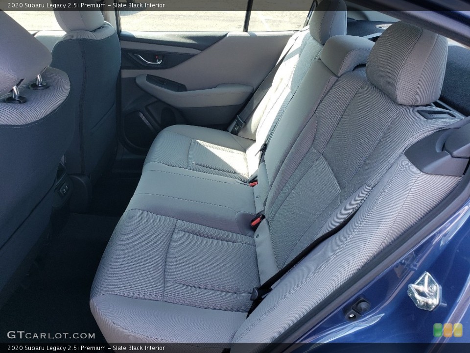 Slate Black Interior Rear Seat for the 2020 Subaru Legacy 2.5i Premium #135315925