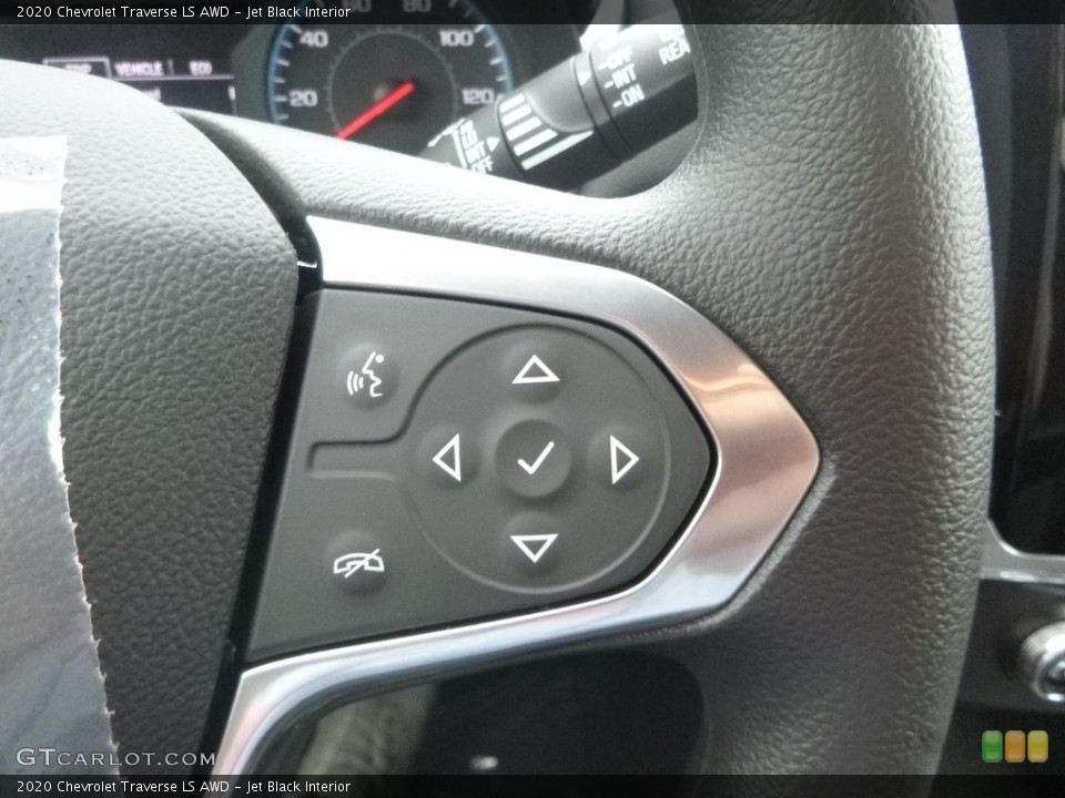 Jet Black Interior Steering Wheel for the 2020 Chevrolet Traverse LS AWD #135315964