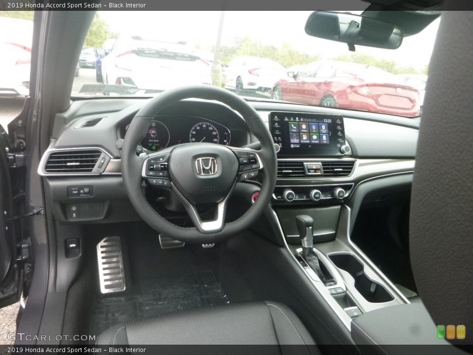 Black Interior Dashboard for the 2019 Honda Accord Sport Sedan #135316222
