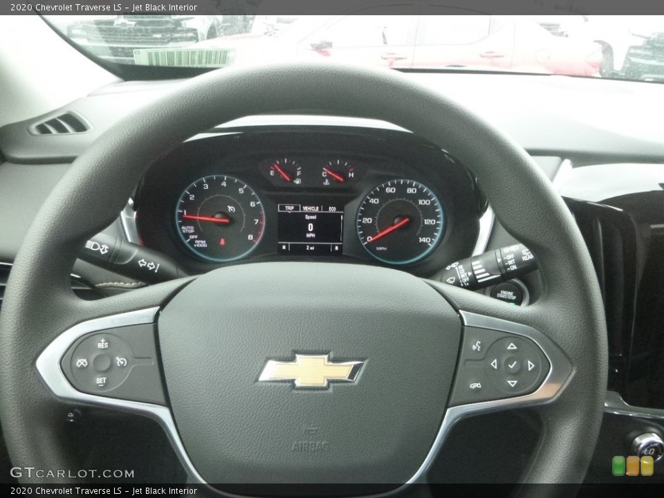 Jet Black Interior Steering Wheel for the 2020 Chevrolet Traverse LS #135316594
