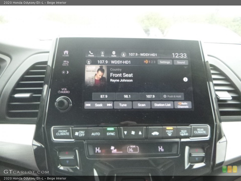 Beige Interior Controls for the 2020 Honda Odyssey EX-L #135318067