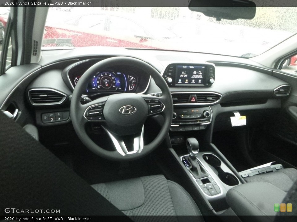Black Interior Dashboard for the 2020 Hyundai Santa Fe SEL AWD #135318541