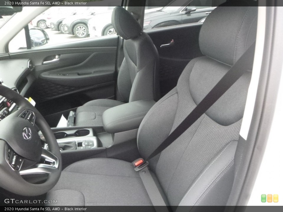 Black Interior Front Seat for the 2020 Hyundai Santa Fe SEL AWD #135318574