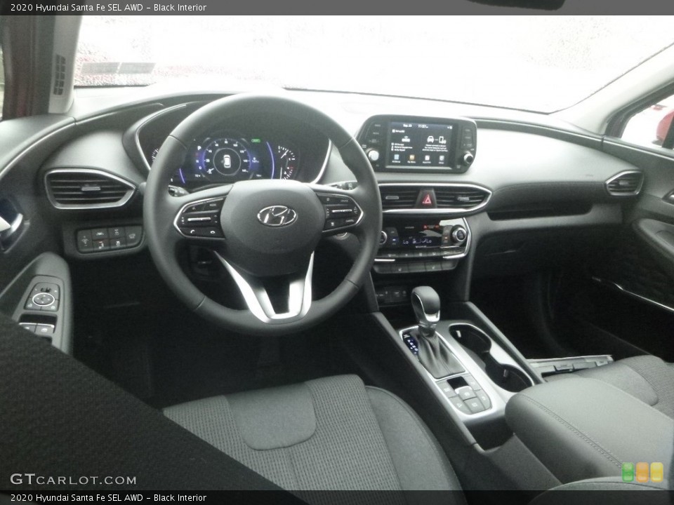 Black Interior Dashboard for the 2020 Hyundai Santa Fe SEL AWD #135319132