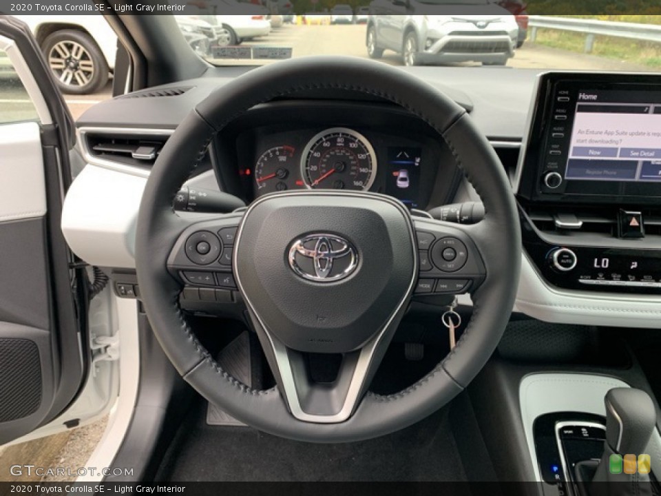 Light Gray Interior Steering Wheel for the 2020 Toyota Corolla SE #135319708