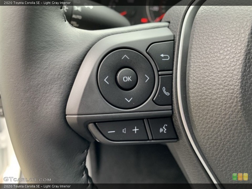 Light Gray Interior Steering Wheel for the 2020 Toyota Corolla SE #135320008