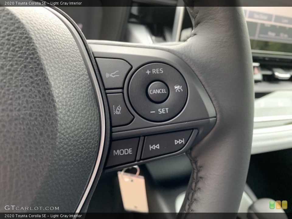 Light Gray Interior Steering Wheel for the 2020 Toyota Corolla SE #135320038