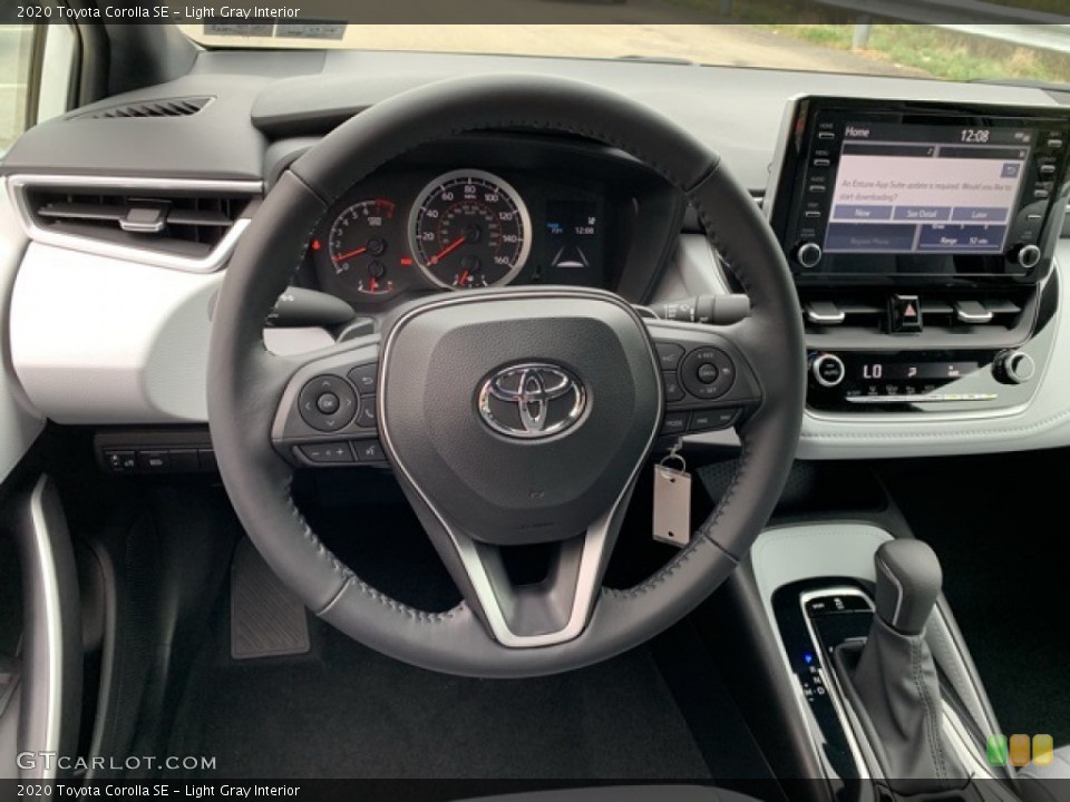 Light Gray Interior Steering Wheel for the 2020 Toyota Corolla SE #135320092