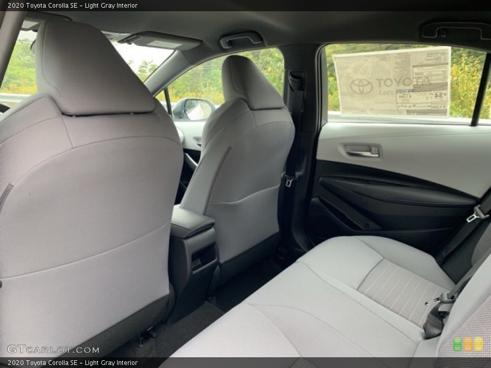 Light Gray Interior Rear Seat for the 2020 Toyota Corolla SE #135320260