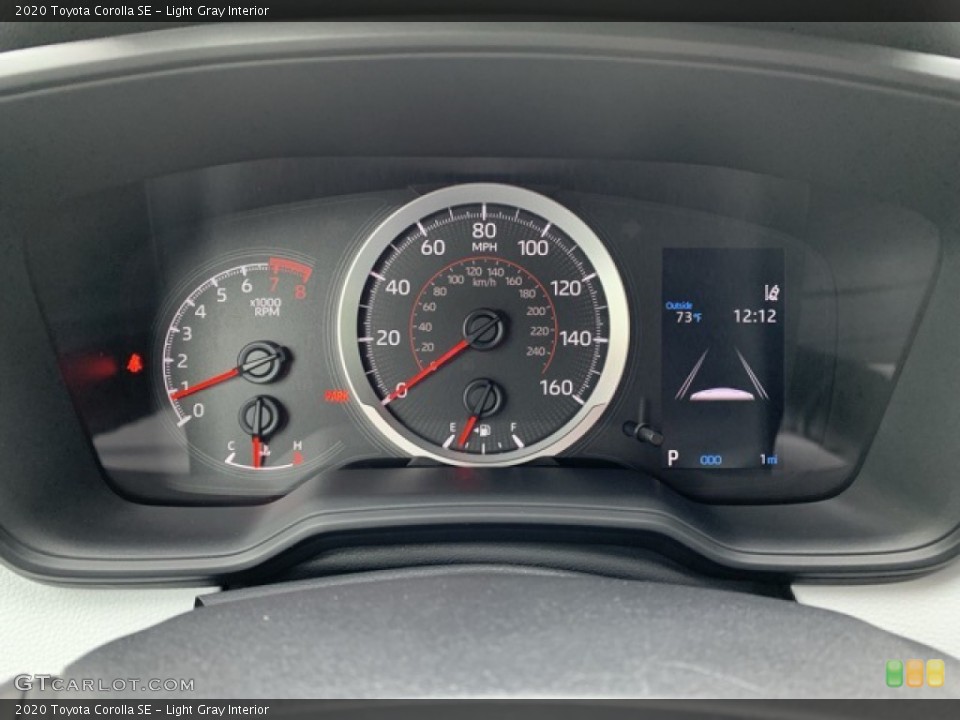 Light Gray Interior Gauges for the 2020 Toyota Corolla SE #135320512