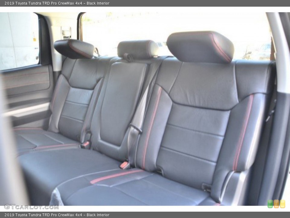Black Interior Rear Seat for the 2019 Toyota Tundra TRD Pro CrewMax 4x4 #135321106
