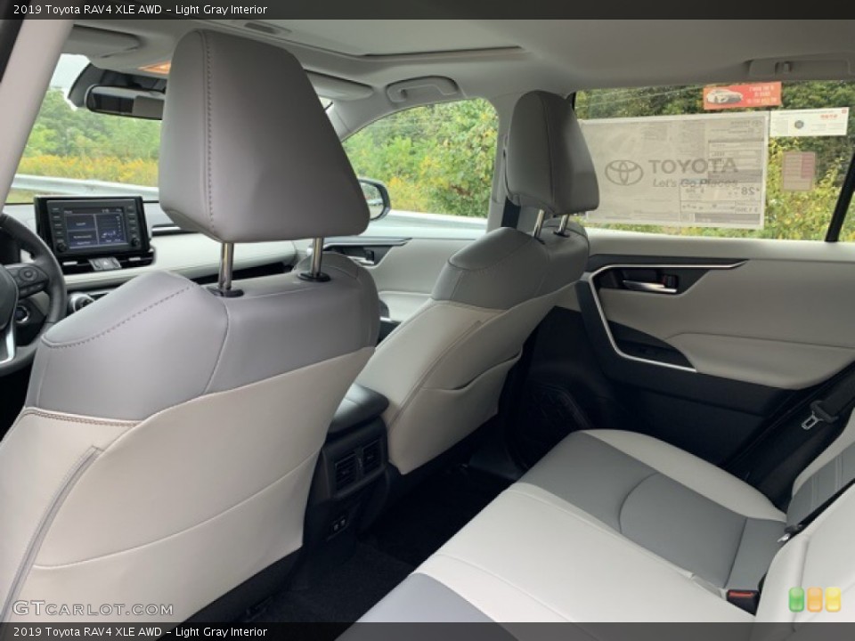 Light Gray Interior Rear Seat for the 2019 Toyota RAV4 XLE AWD #135325132