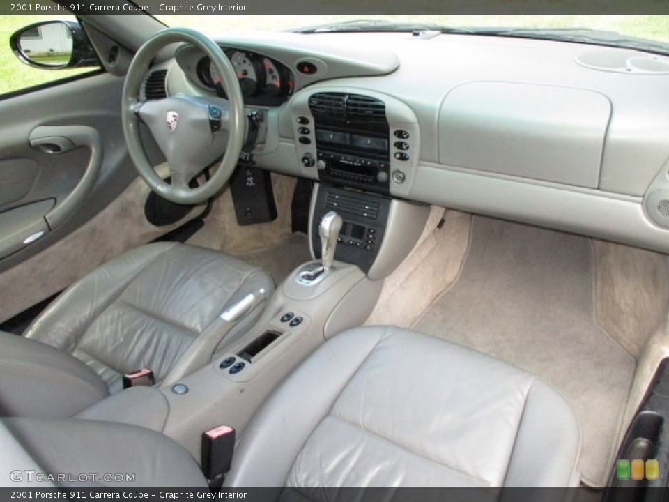 Graphite Grey Interior Dashboard for the 2001 Porsche 911 Carrera Coupe #135326038
