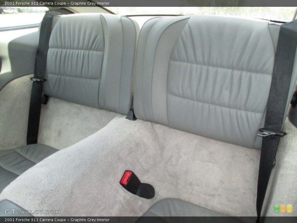 Graphite Grey Interior Rear Seat for the 2001 Porsche 911 Carrera Coupe #135326137