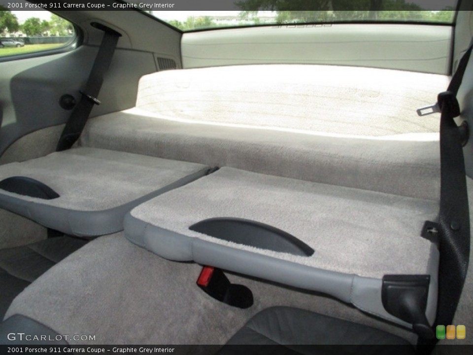 Graphite Grey Interior Rear Seat for the 2001 Porsche 911 Carrera Coupe #135326335