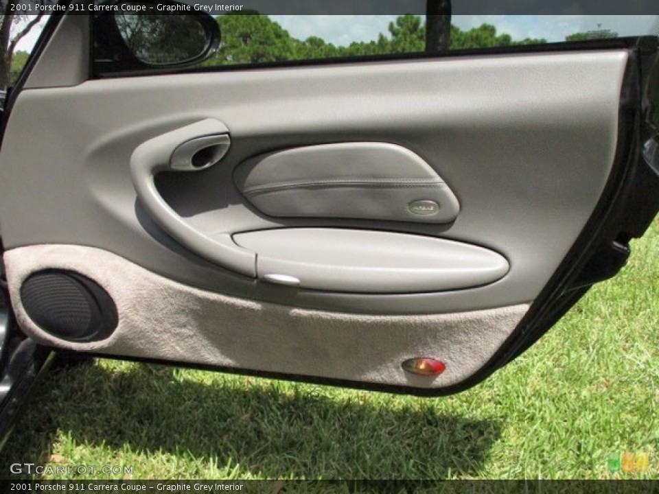 Graphite Grey Interior Door Panel for the 2001 Porsche 911 Carrera Coupe #135326558