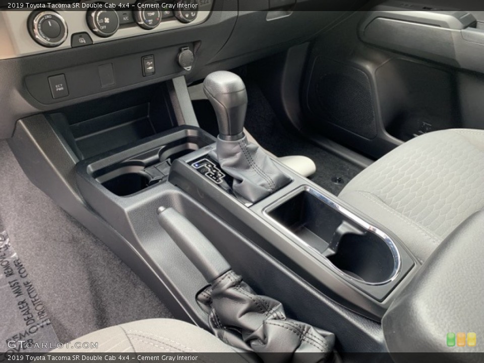 Cement Gray Interior Transmission for the 2019 Toyota Tacoma SR Double Cab 4x4 #135327370