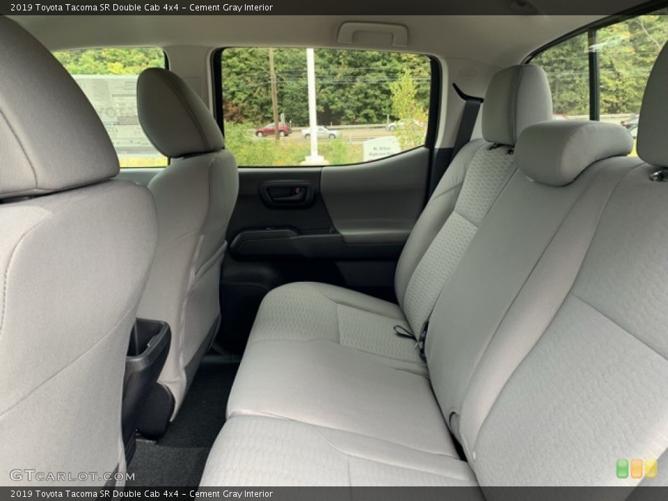 Cement Gray Interior Rear Seat for the 2019 Toyota Tacoma SR Double Cab 4x4 #135327496
