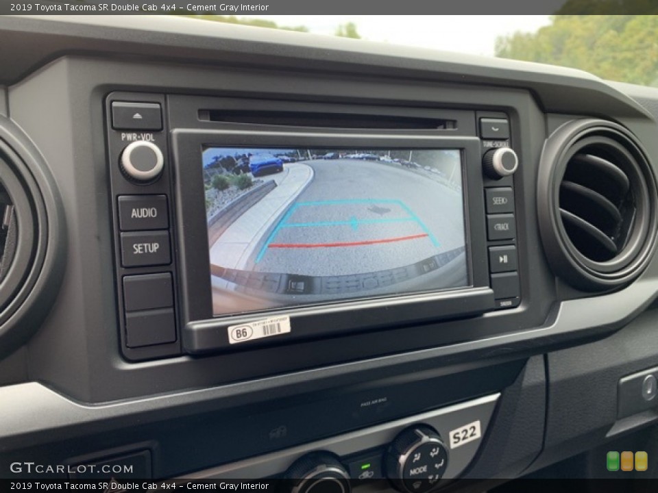 Cement Gray Interior Controls for the 2019 Toyota Tacoma SR Double Cab 4x4 #135327679