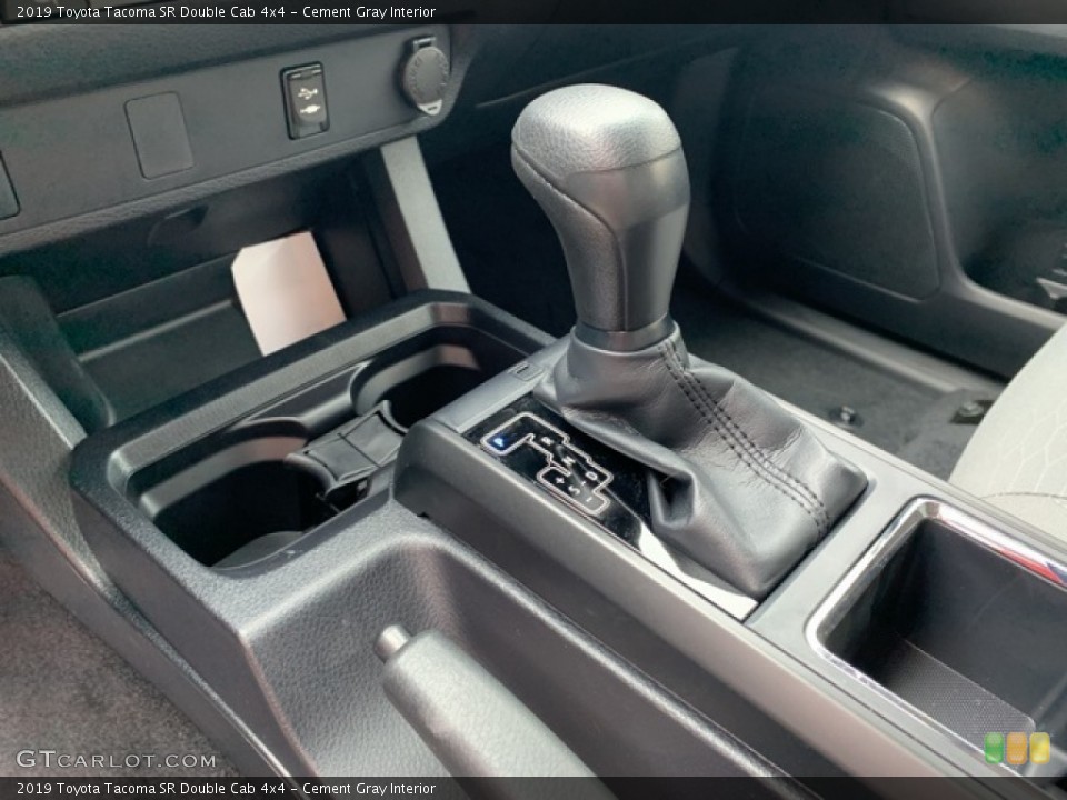 Cement Gray Interior Transmission for the 2019 Toyota Tacoma SR Double Cab 4x4 #135327823