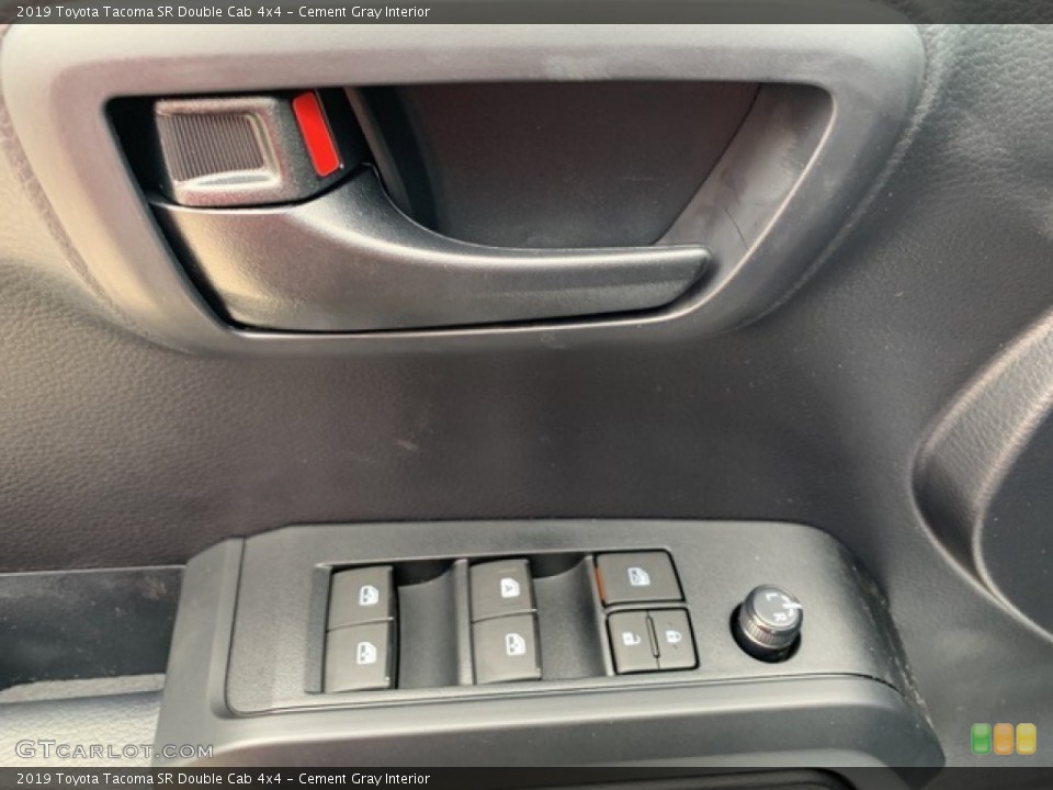 Cement Gray Interior Controls for the 2019 Toyota Tacoma SR Double Cab 4x4 #135327865