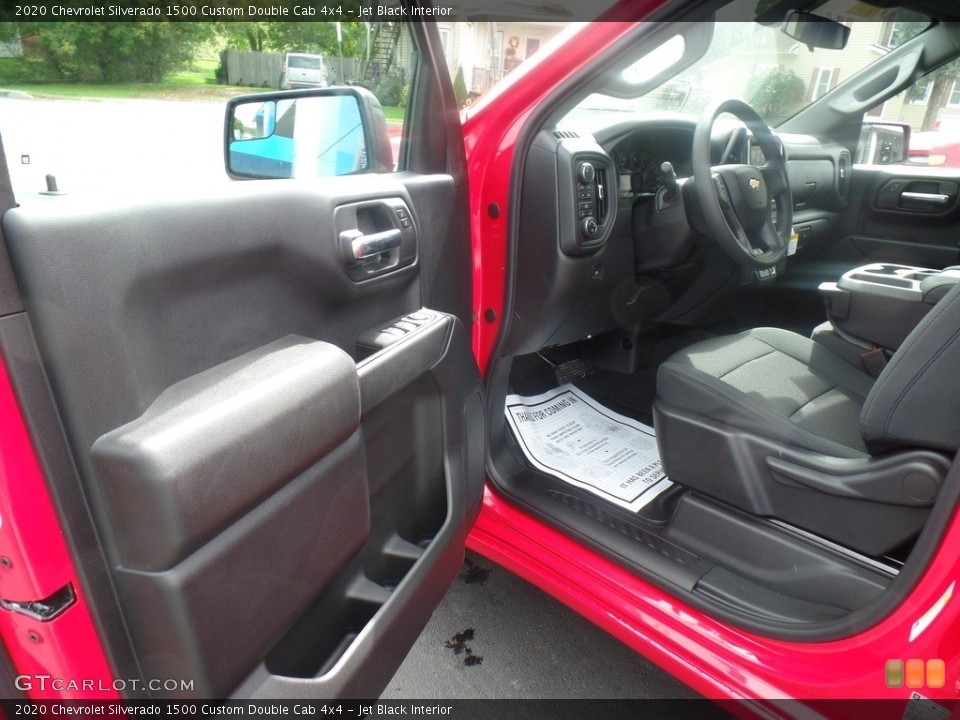 Jet Black Interior Photo for the 2020 Chevrolet Silverado 1500 Custom Double Cab 4x4 #135327922