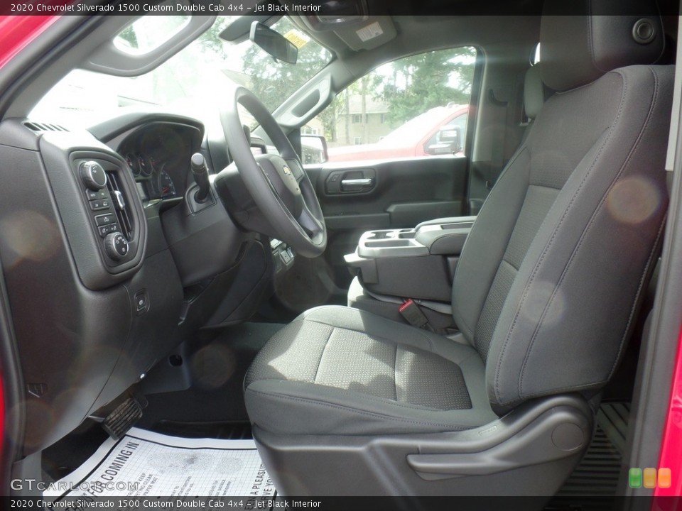 Jet Black Interior Front Seat for the 2020 Chevrolet Silverado 1500 Custom Double Cab 4x4 #135327928