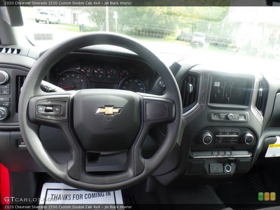 Jet Black Interior Steering Wheel for the 2020 Chevrolet Silverado 1500 Custom Double Cab 4x4 #135327940