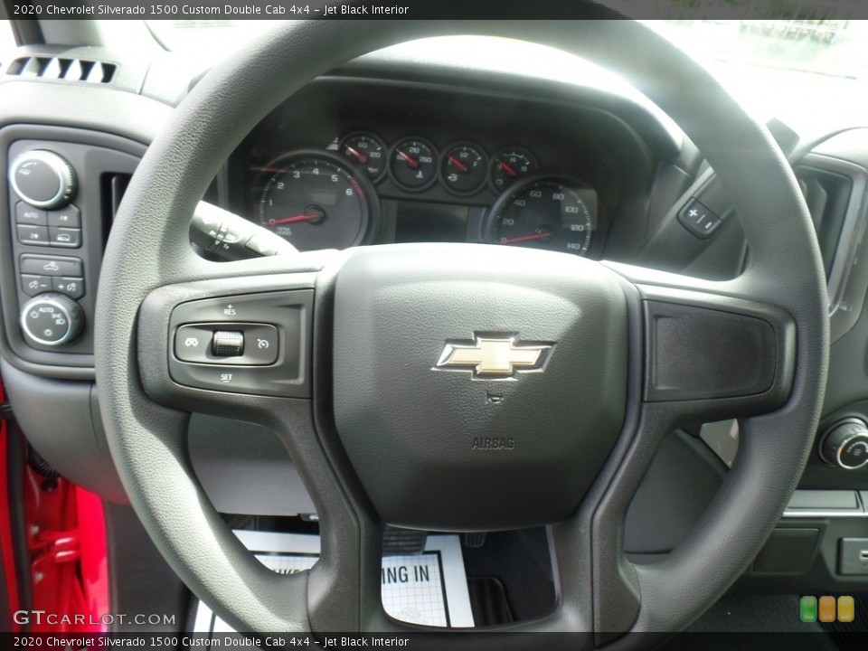Jet Black Interior Steering Wheel for the 2020 Chevrolet Silverado 1500 Custom Double Cab 4x4 #135327943