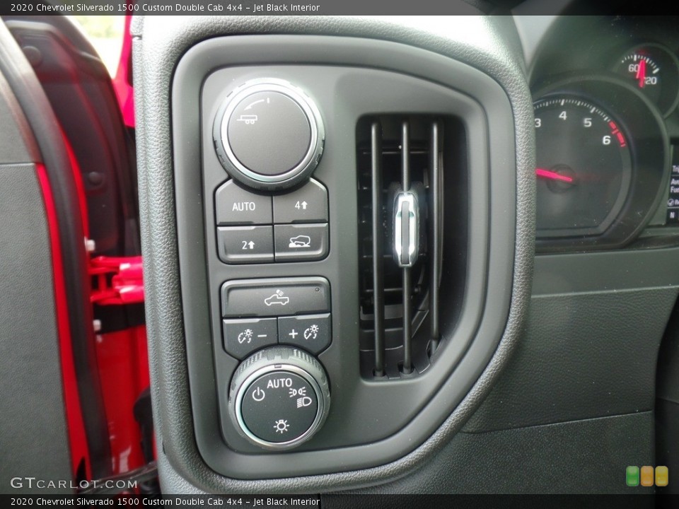 Jet Black Interior Controls for the 2020 Chevrolet Silverado 1500 Custom Double Cab 4x4 #135327949